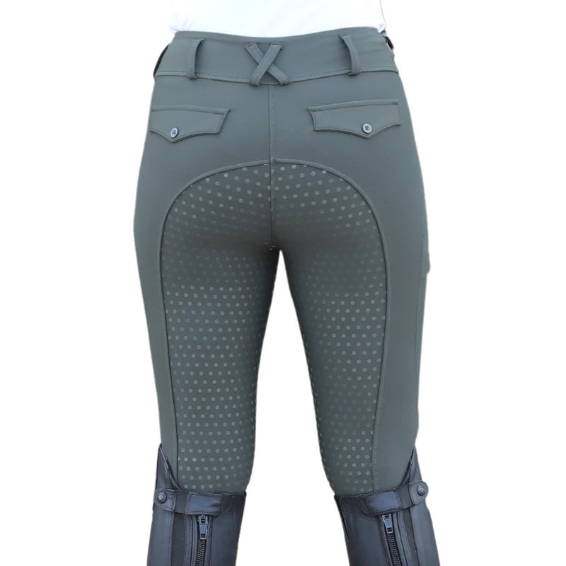 Comfort Grip Leggings - Forest Green