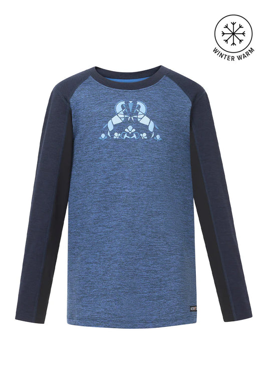 Kids Free Spirit Base Layer Top Blue Moon