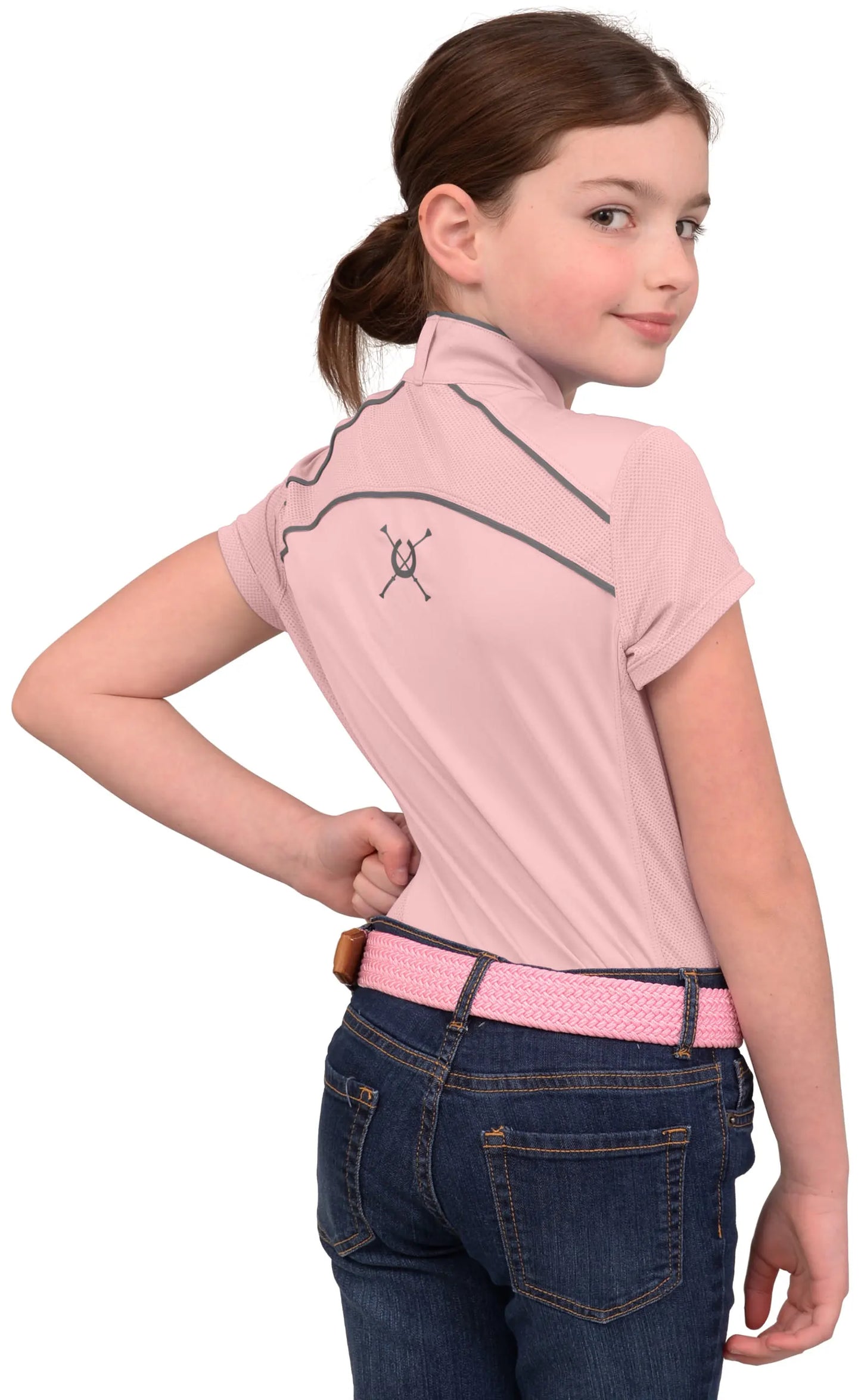 KIDS Performance Rider SkyCool® Youth Sport Shirt Blush