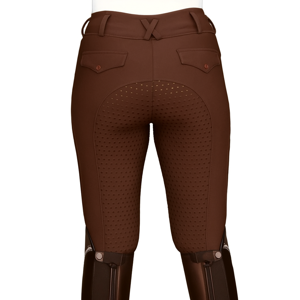 Comfort Grip Leggings - Chocolate Brown