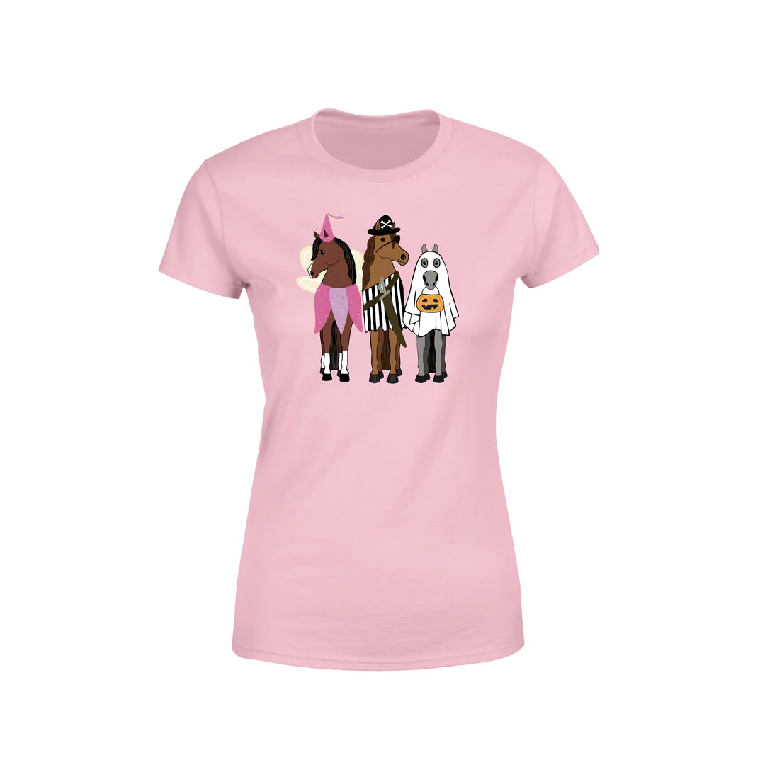 ADULT  Trick or Treat Tee PINK