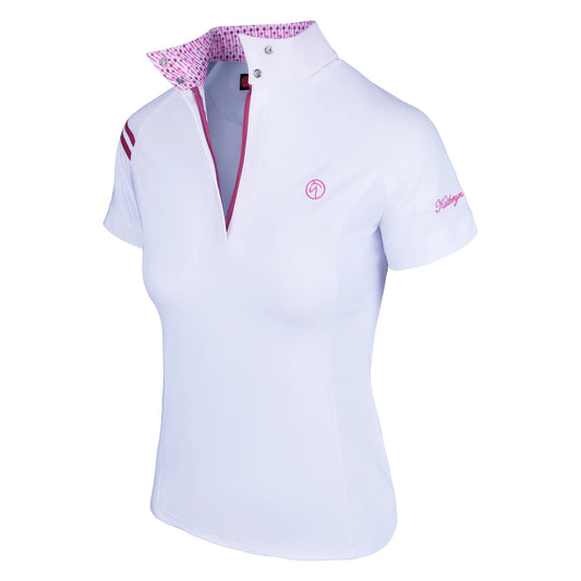 ProAir3 Short Sleeve White Show Shirt - Carrots:Pink