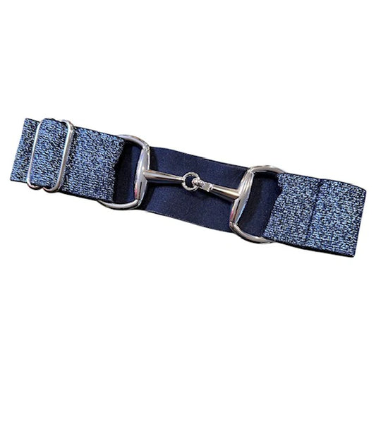 Adjustable Elastic Bit Belt - Navy Sparkler